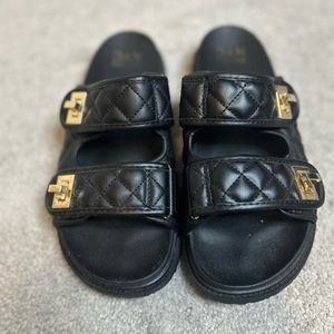 Women Madden NYC Quilted Footbed Sandal